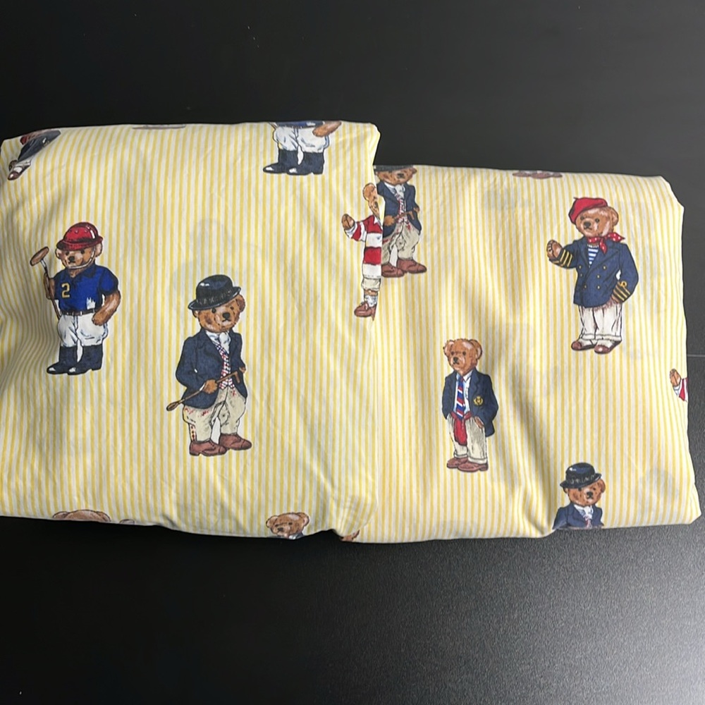 Polo by Ralph Lauren Yellow Striped Bedding Sheets - Picture 7 of 7